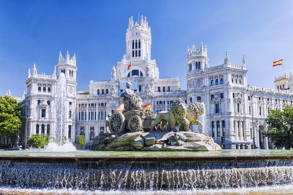 Cibeles,Fountain,In,Madrid,,Spain
